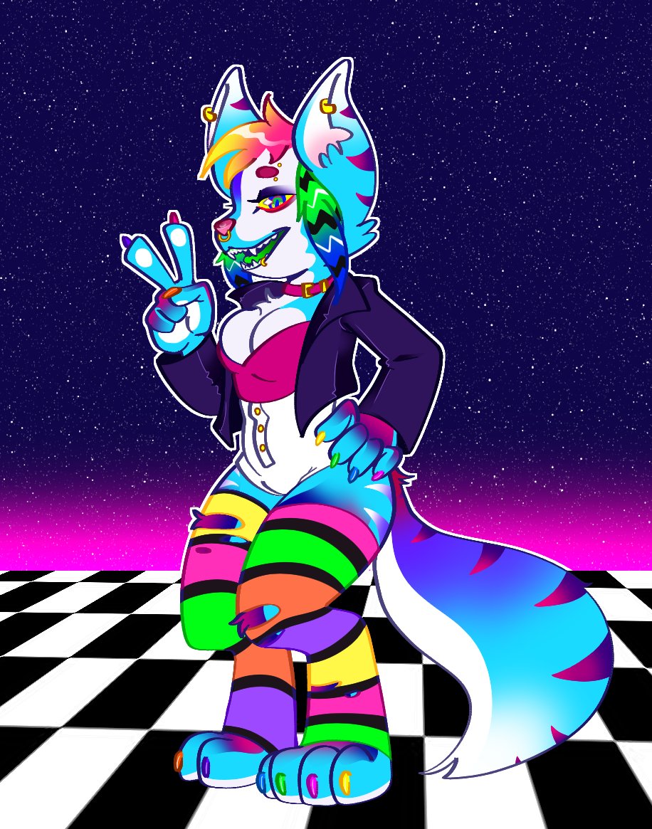 「Sparkle dog #adoptable !  $50 $100 」|☀️JankyBones🌙のイラスト