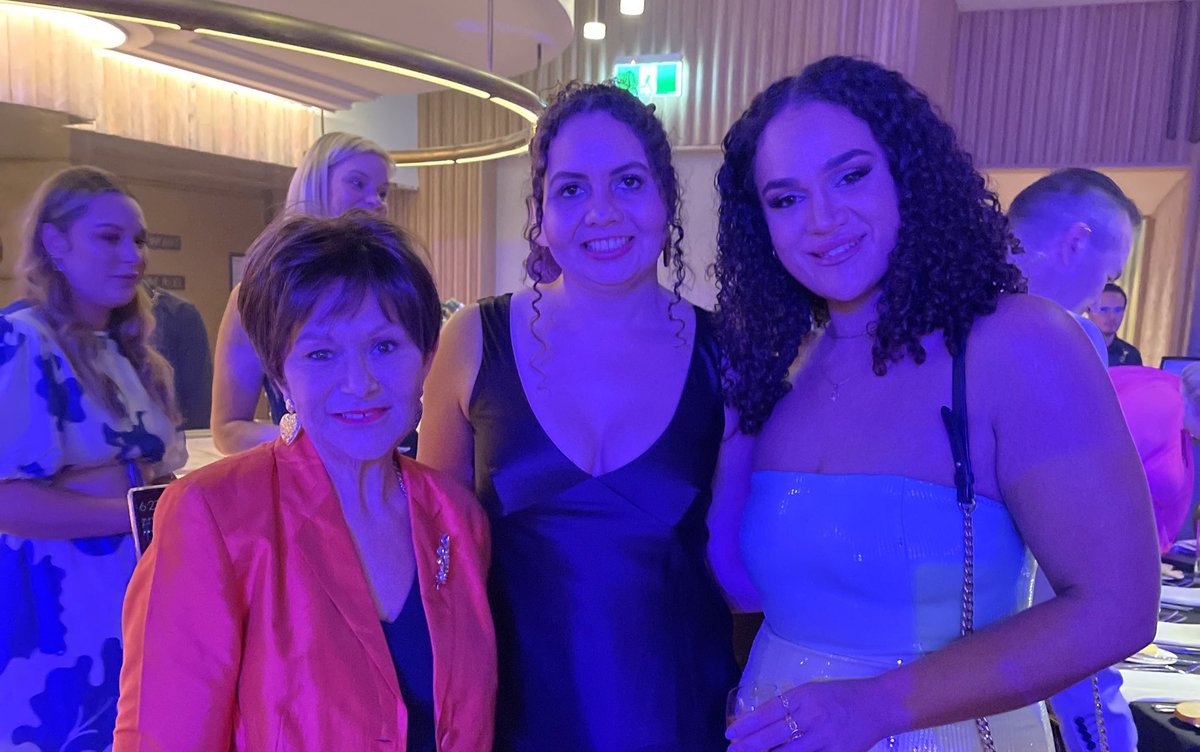 BronFredericks's tweet photo. Really great to be at the 2023 @FirebirdsQld Gala Dinner with fellow fans @LeeoneeThompson &amp; Grace Sarra. You can feel the excitement in the room! Let’s go Firebirds! 🔥🐦💜 #PurpleFamily #ShowUpAsOne #IAMFirebird #WingsOfFire 💜💜💜💜 https://t.co/0ocPrKCkNe