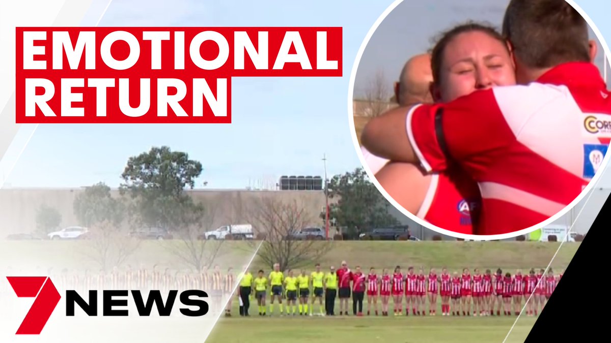 It was the most emotional football game in Australia today. A hunter valley AFL club coming together as family to honour the team mates lost a month ago in the wedding-bus tragedy. And the premier was on hand to deliver them some good news. youtu.be/jOS5PYCmGi4 #7NEWS