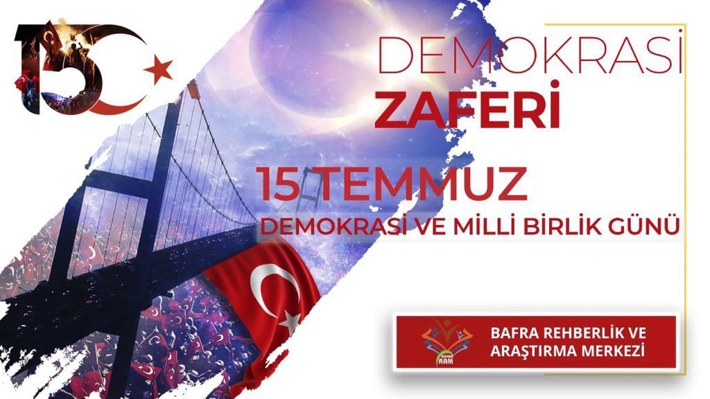 🇹🇷Türkiye için canını feda eden aziz şehitlerimize ve darbeye geçit vermeyen kahraman milletimizi saygıyla anıyoruz.

#15Temmuz