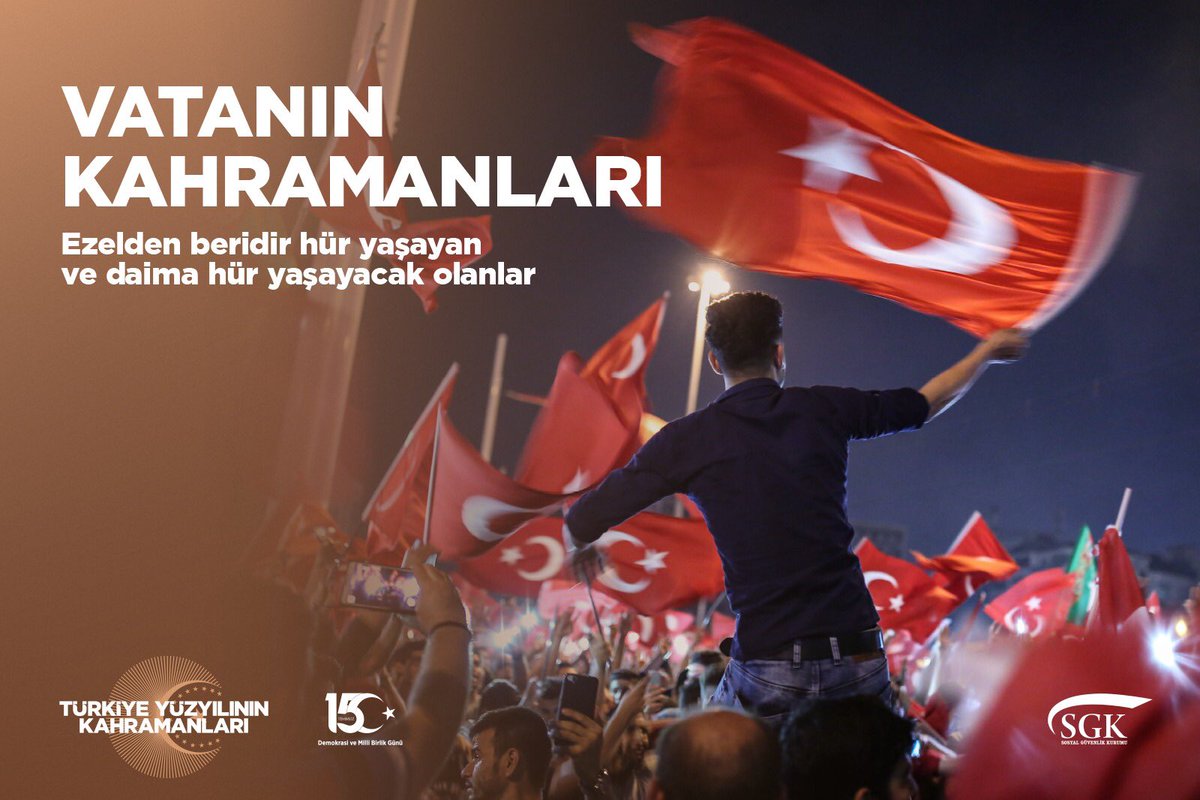 sgksosyalmedya's tweet photo. Ezelden beridir hür yaşayan ve daima hür yaşayacak olanlar.

#15Temmuz 🇹🇷 #TürkiyeYüzyılınınKahramanları https://t.co/7lI0RvIDvs