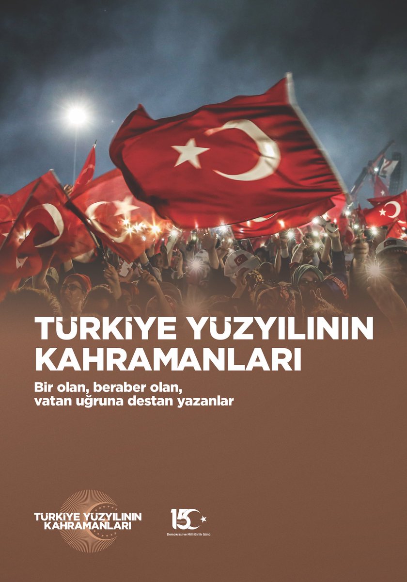 #15Temmuz hain darbe girişiminde vatanımızı, bayrağımızı, demokrasimizi korumak için gözünü kırpmadan canlarını feda eden kahraman şehitlerimizi rahmetle anıyor, gazilerimize minnet ve şükranlarımızı sunuyoruz.
Unutmadık, unutmayacağız! 🇹🇷

#TürkiyeYüzyılınınKahramanları