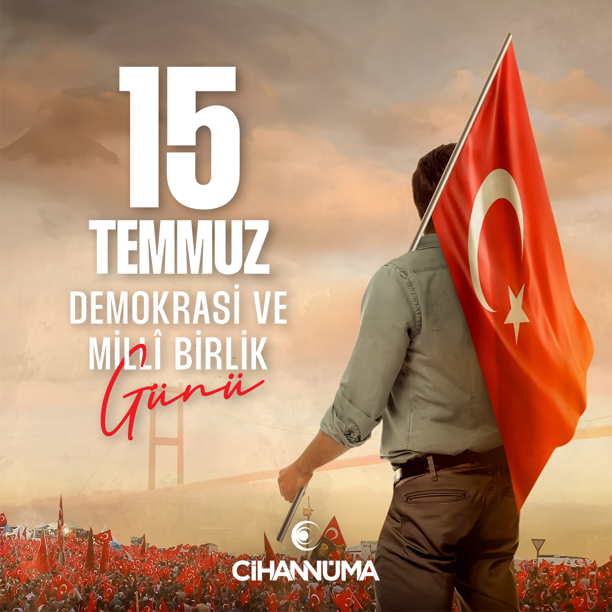 Cihannumader's tweet photo. "Kurtulur dil, tarih, ahlak ve iman
Görürler nasılmış, neymiş kahraman
Yer ve gök su vermem dediği zaman
Her tarlayı sular arkımız bizim" 

#15Temmuz Destanının yıldönümünde, aziz şehitlerimizi rahmetle yâd ediyor, bütün gazilerimize Yüce Allah'tan acil şifalar diliyoruz. https://t.co/fuHroNO6Rj