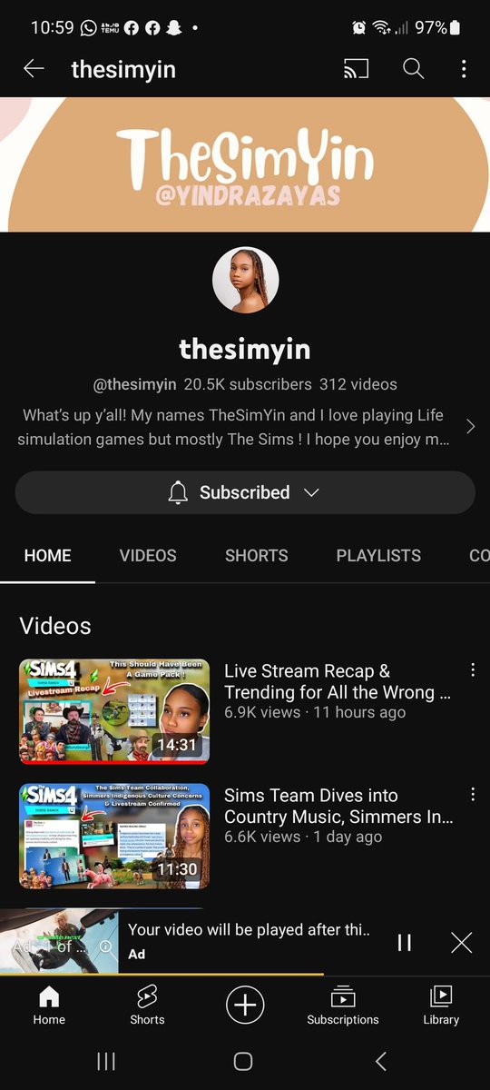 RynxHatake's tweet photo. @TheSimYin Subbed on both tiktok and youtube and following on Twitter! https://t.co/uzIRxADS2s