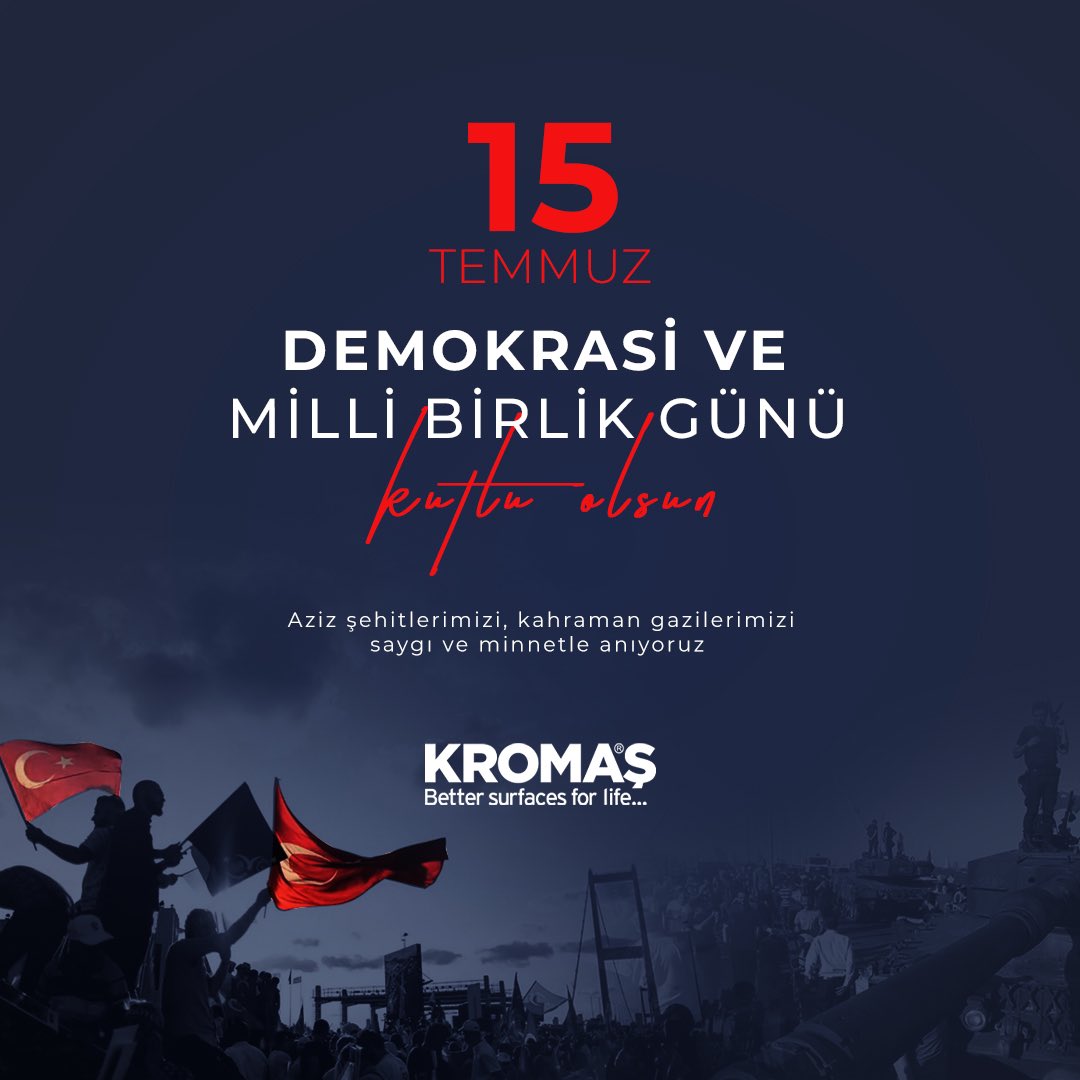 15 Temmuz Demokrasi ve Milli Birlik Günü'nün yıl dönümünde, tüm şehitlerimizi rahmetle, gazilerimizi minnetle anıyoruz.🇹🇷

#15Temmuz
