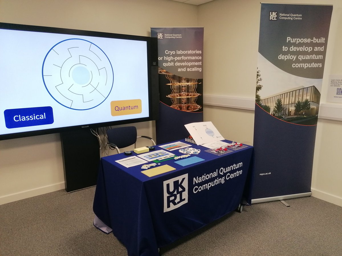 Daisy Shearer (@quantumdaisy) on Twitter photo The NQCC stand is all ready to go for <a href="/DaresburyLab/">Daresbury Laboratory</a> open day! Come along to find us in the Hartree Centre if you want to learn about quantum computing ⚛️
#DLOpen23 The NQCC stand is all ready to go for <a href="/DaresburyLab/">Daresbury Laboratory</a> open day! Come along to find us in the Hartree Centre if you want to learn about quantum computing ⚛️
#DLOpen23