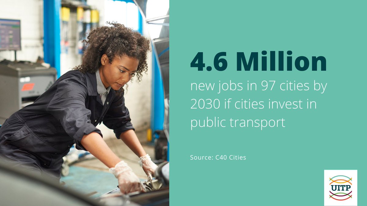 UITPnews's tweet photo. Public transport provides secure local jobs, which cannot be delocalised abroad. The sector employs staff with very diverse backgrounds and thanks to on the job training programmes, allows them to learn new skills and develop their career.

#StatSaturday https://t.co/je8bGJkegD