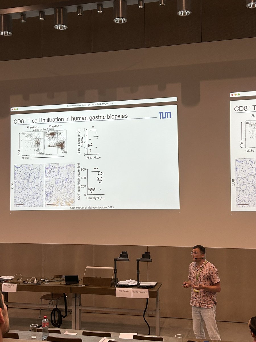 Yesterday, I returned from the #EMIG2023 in Bern. I learned alot about complex #mucosalimmunology including #PRR, #ILCs, #Tcells and #microbiome. Could contribute something by presenting latest data on CagA-specific T cells.
Thank you!