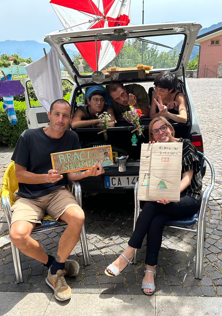 1/2 The team of the Museum of the Resilience Impact Accelerator Grant: Dr #MarcoValesi, #TheaAmbrosini &amp; #VirginiaAmbrosini from #StudioMiral, and #Carmine Sessa from Senerchia!