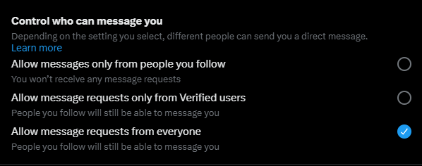 layoutguy's tweet photo. Fellow Designers! ⚠️

After the recent twitter update. DM requests only from verified users will be turned on, Make sure turn off that option and allow requests from everyone. https://t.co/c4PtXWZJR0
