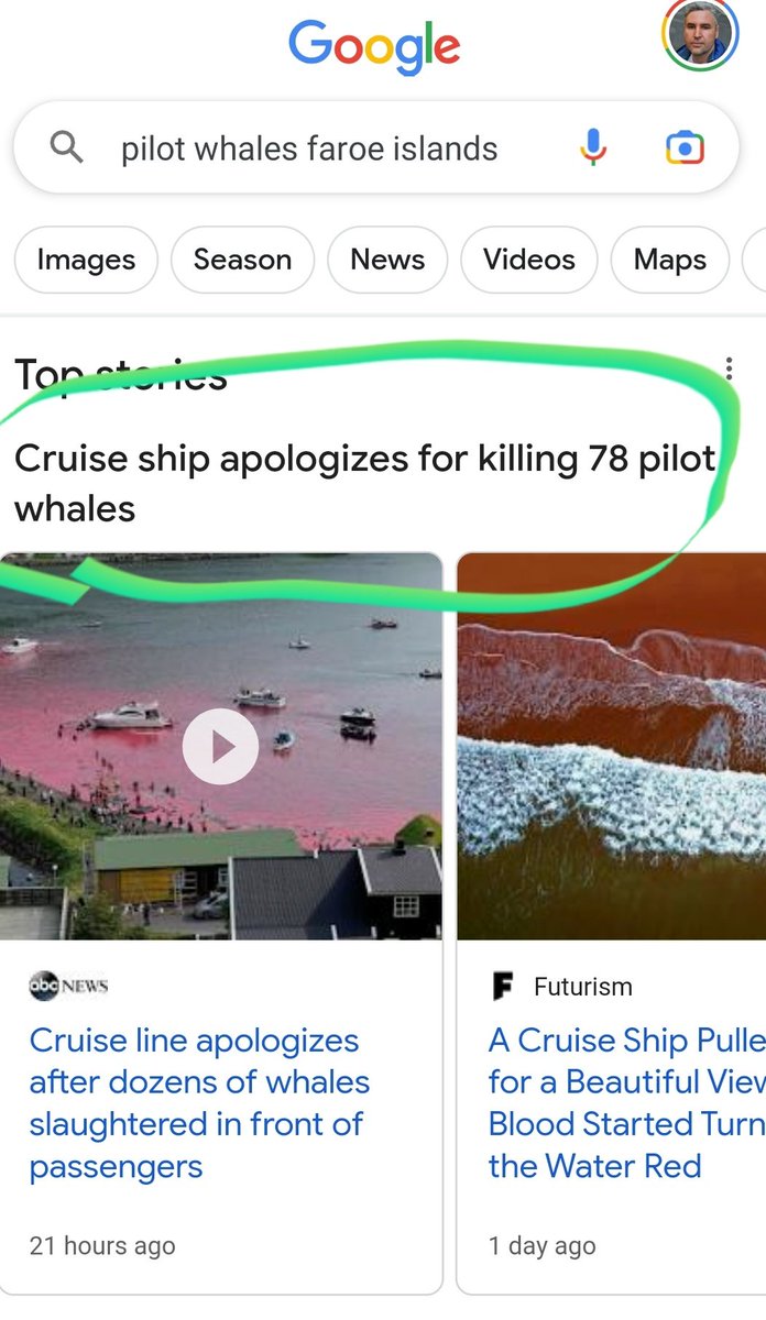 Not sure Google has quite summarised this story correctly.