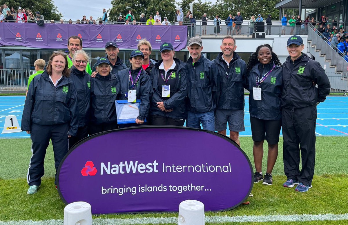 👏 Whilst our athletes thrived at <a href="/Guernsey_2023/">Guernsey2023</a> an army of our very own officials and volunteers worked tirelessly

🙌 Thank you to everyone who gave up their time both during the Games and throughout the last few months and years! 

👇 Here are the track team yesterday!
