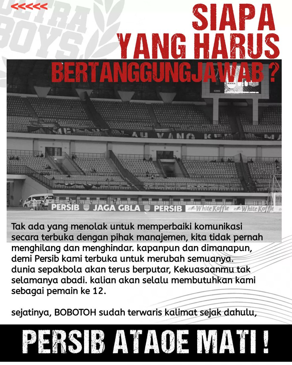 BOBOTOHFAMIGLIA's tweet photo. Kepergian Luis Milla
Menimbulkan tanda tanya dan riuh gelombang darurat yang baru ⚠️ https://t.co/Tim8Ibi3Bw