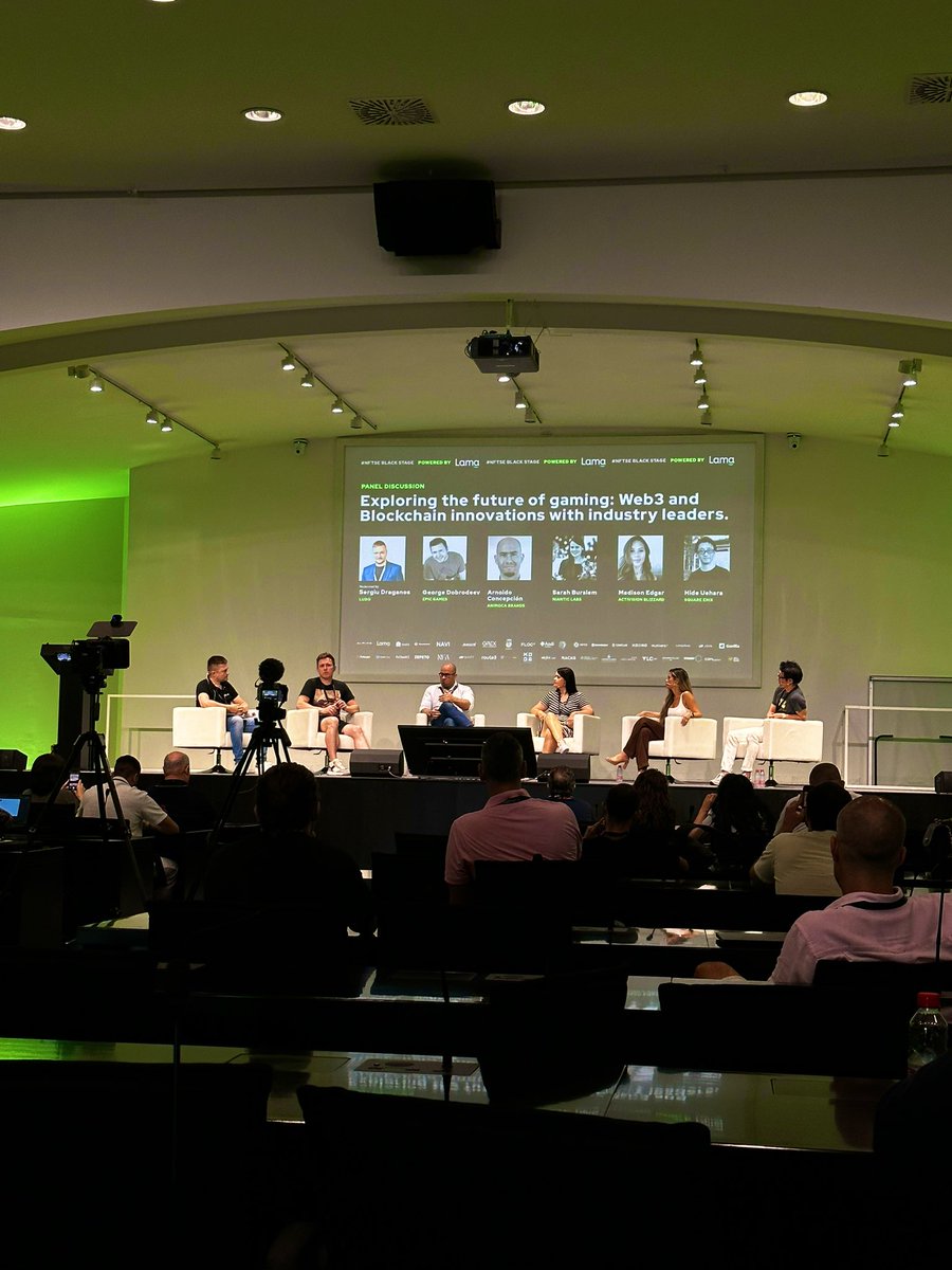 Wow this panel is unreal. Some of the biggest gaming brands at the @nftshoweurope with some brilliant discussions of industry standards and the future of web3 gaming. 🕹️🧠🇪🇸

<a href="/EpicGames/">Epic Games Store</a> <a href="/animocabrands/">Animoca Brands▶️ #HongKongWeb3Festival 🇭🇰</a> <a href="/NianticLabs/">Niantic</a> <a href="/Activision/">Activision</a> <a href="/SquareEnix/">Square Enix</a>
