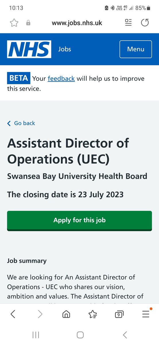 Looking for the right person to come and join the Ops team at Swansea Bay 😎