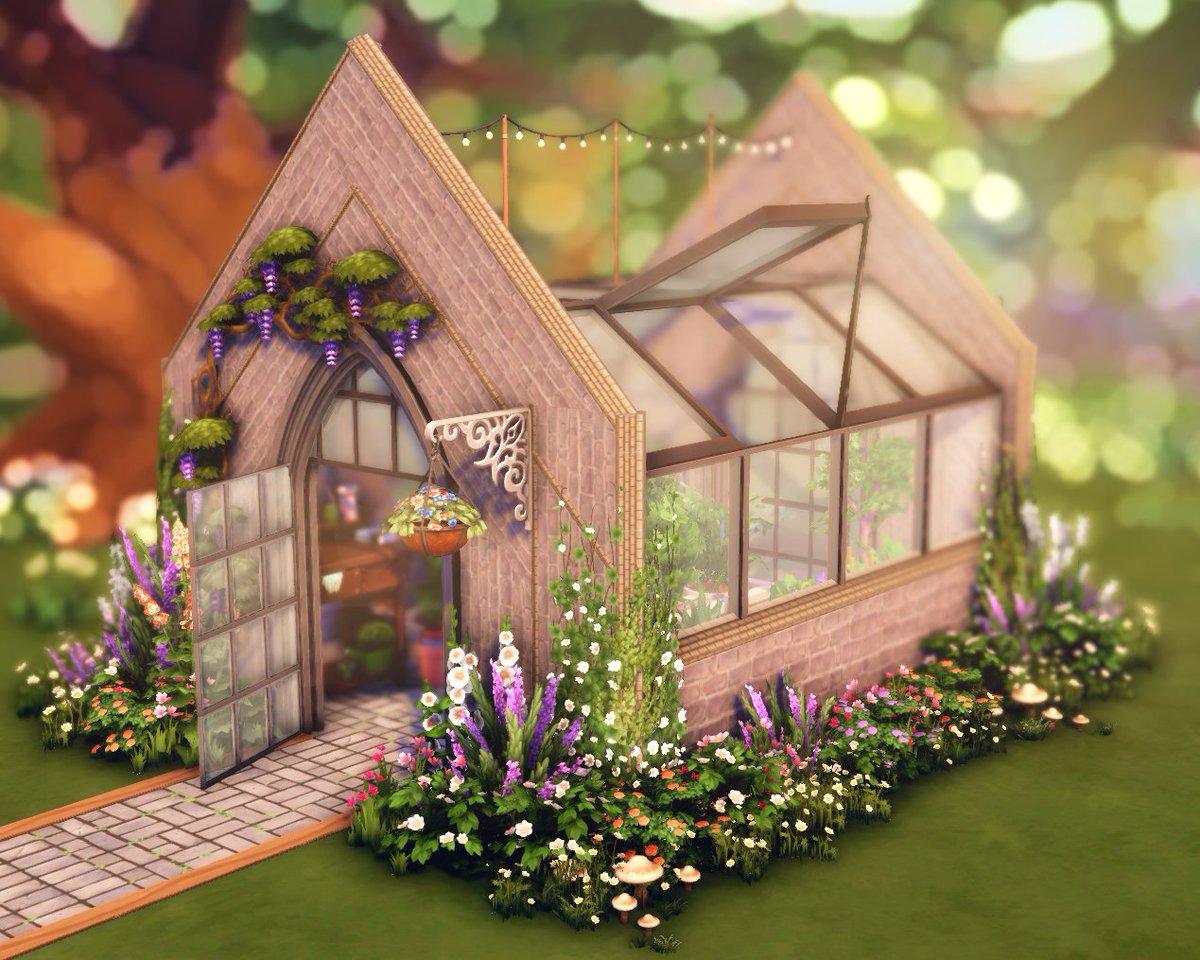A cozy greenhouse moment 🌱🍄🌷
#sims4 #ShowUsYourBuilds