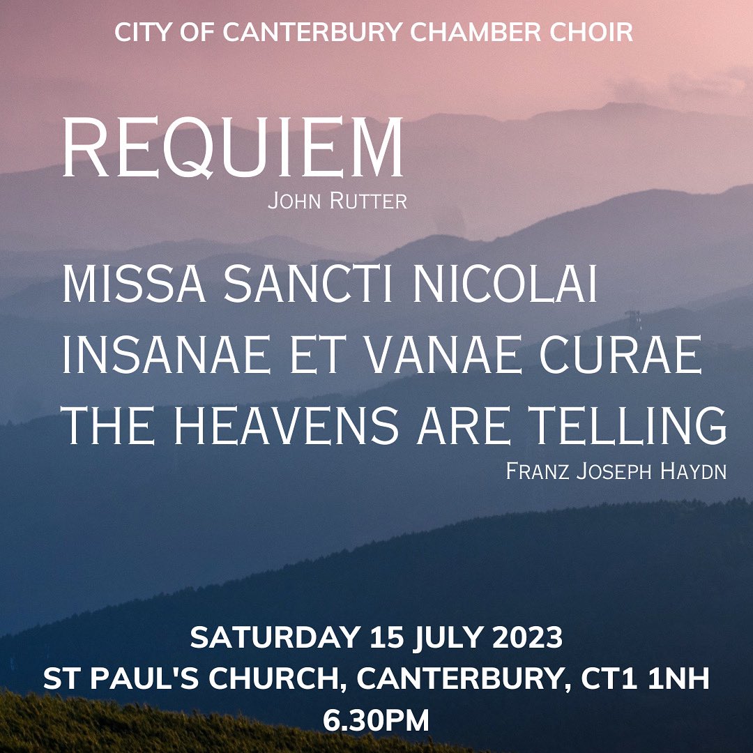 Today, this brilliant choir are performing some wonderful music to support .<a href="/PilgrimsHospice/">Pilgrims Hospices</a> 
If you can come along and support us, then you will have a fabulous time! <a href="/CanterburyChoir/">City of Canterbury Chamber Choir</a> #choir #thisischoir