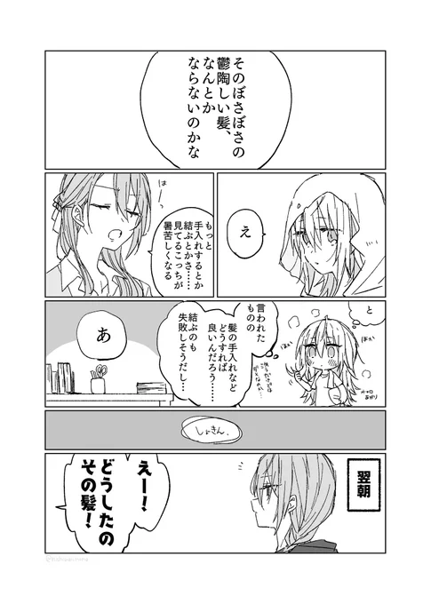 ※にょたはくちゅう
ホンカとウツシとヘアケアの話 