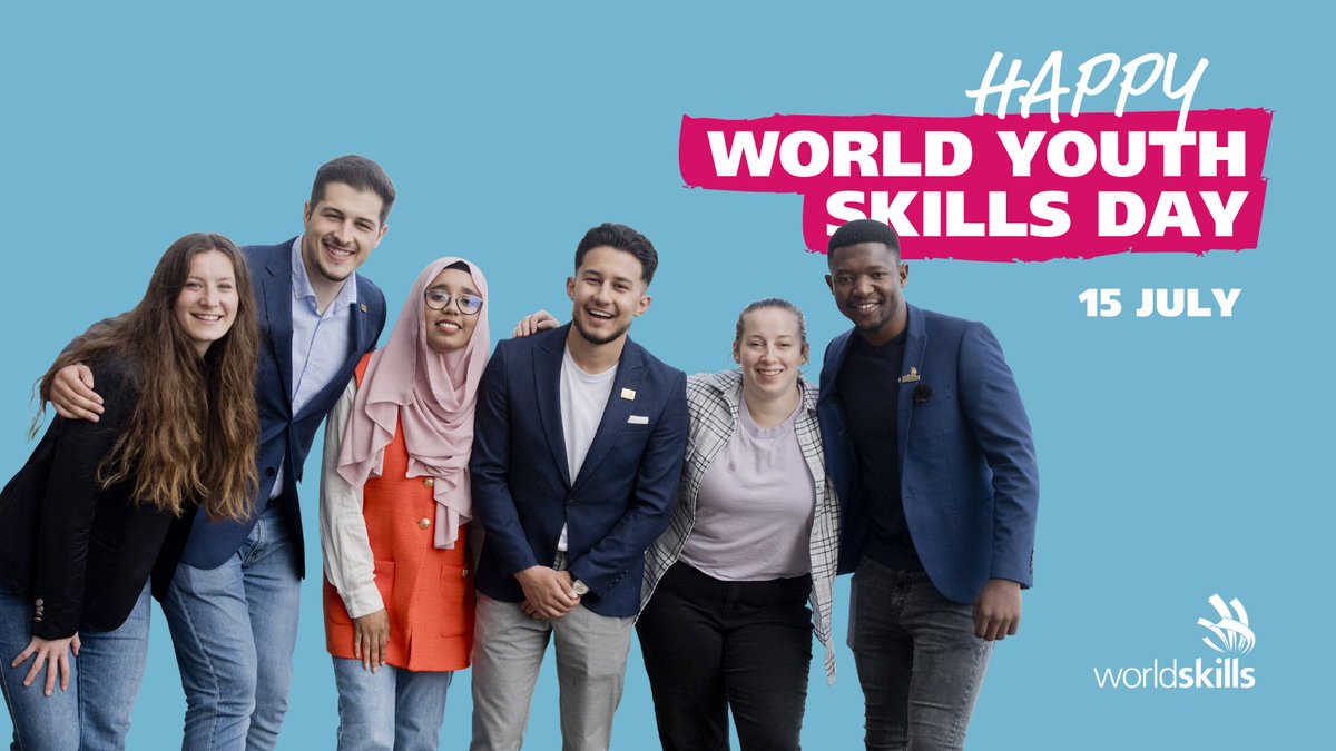 Happy #WorldYouthSkillsDay! This day raises awareness for skills development, fosters collaboration &amp; empowers young people to change their worlds through the power of skills. Skills will help youth build a prosperous &amp; sustainable world for all. #WYSD #WYSD2023 #WeAreWorldSkills