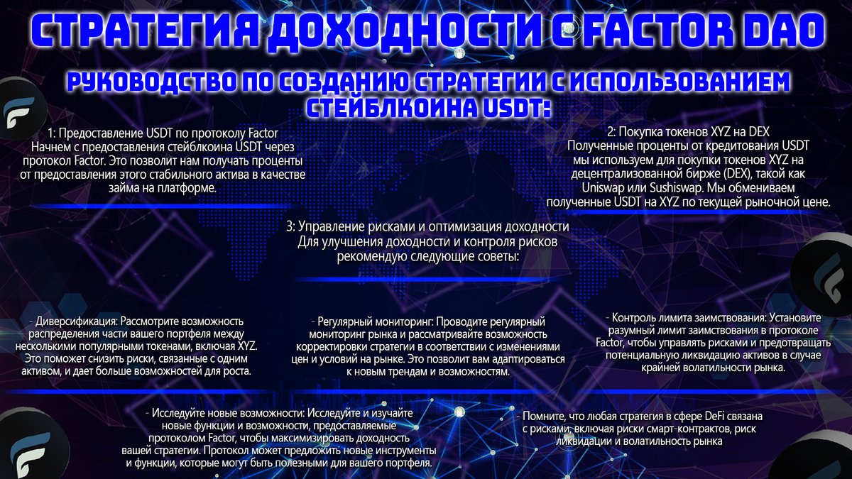 Ka69UxyS24CMSx9's tweet photo. Profitability strategy with @FactorDAO 
the strategy is shown in infographics, everyone enjoy viewing and studying✍️✅ #Factorv2 
#FactorTestnet https://t.co/COalUCVHQB