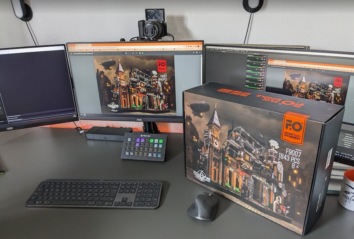 BENNImacht's tweet image. Es ist angerichtet. Die nächsten 12 Stunden sind wir mit dem Aufbau des #Funwhole #Steampunk Bahnhofs beschäftigt. Über 1800 Teile inkl. Beleuchtung 😱

🔴 twitch.tv/BENNImacht

Kommt gerne rum und schaut wie sich das Set im Vergleich mit anderen #Klemmbaustein-Marken schlägt.