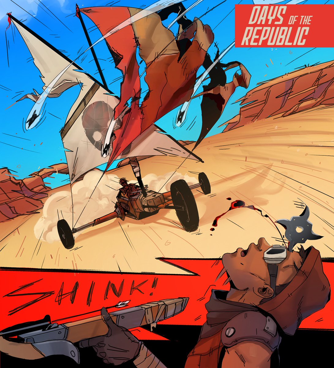 DaysOfRepublic's tweet photo. A high adrenaline, action packed epic story set in a distant post-apocalyptic future. Volume 1 available on Amazon https://t.co/3o6H91ppVN
#postapocalyptic #actionhero #adventure #indiecomics #scifi #DaysOfTheRepublic #wasteland #adrenaline https://t.co/kuMoWLqQU1