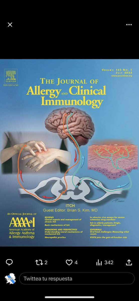 Y cuándo  me he cambiado yo de especialidad? Para los que piensan que en #alergologia solo vemos granos y mocos, va esta portada . Besis.