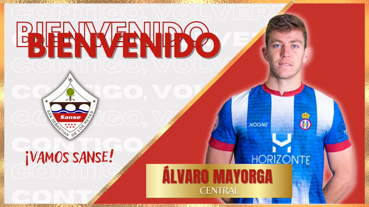 🚨𝗖𝗢𝗠𝗨𝗡𝗜𝗖𝗔𝗗𝗢 𝗢𝗙𝗜𝗖𝗜𝗔𝗟 | 

🚧 Á𝙡𝙫𝙖𝙧𝙤 𝙈𝙖𝙮𝙤𝙧𝙜𝙖 (<a href="/a_mayorga99/">@mayorga1999</a>) nuevo fichaje de la Unión Deportiva San Sebastián de los Reyes 🤩

Bienvenido #ÁlvaroSansero ‼️ 

🔗➕ bit.ly/3Ohuv41

#VamosSanse🇵🇱 
#ContigoVolveremos🫵🏻