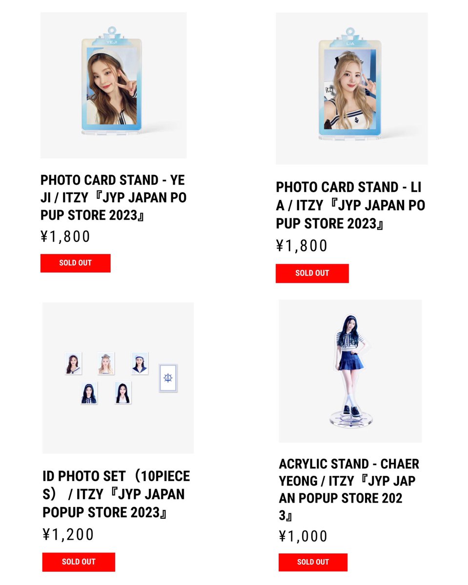 JYP JAPAN POPUP STORE 2023

#ITZY ONLINE STORE SOLD OUT🥲
※今現在のオンラインストア売り切れグッズ

#JYP_JAPAN_POPUP_STORE_2023