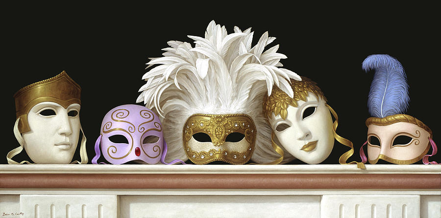 Carnevale: a painting by Brian McCarthy.

- Carnevale is an Italian word derived from terms that  literally mean 