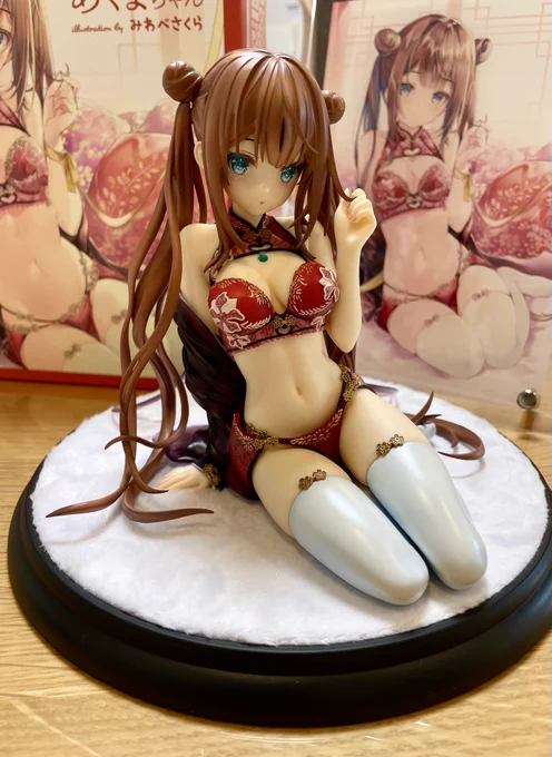 スカイチューブ様・チャイナ風下着あくまちゃんのフィギュアが本日発売されましたとっても可愛いので、是非お迎えください 
