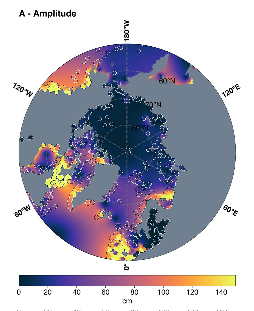Tomorrow I will be at #IUGG23 in the Tides session from 08h30 until 18h30 for both oral and poster presentations. Come by my poster to see our poster on our effort to produce a dataset of in-situ measurements in the Arctic Ocean tides. 

Sneak peak attached.
