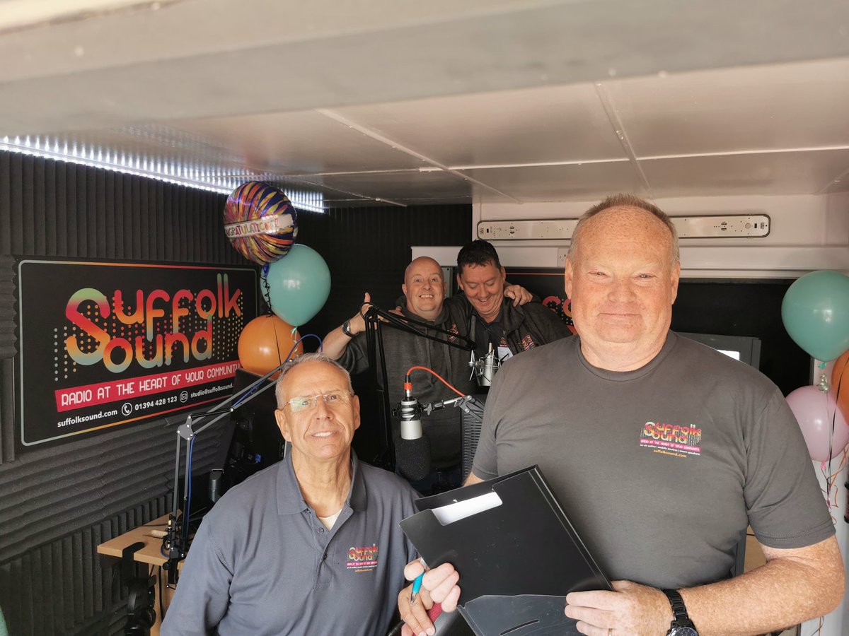 Suffolk_Sound's tweet photo. We are all here and will be live at 12pm today.
#LaunchDay15thJuly
#Radio
#Felixstowe
#SaturdayVibes https://t.co/HbuXZnKRtR