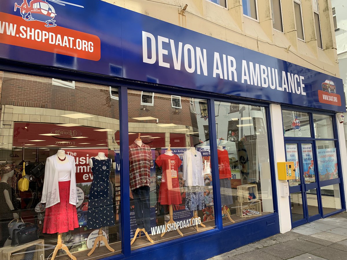 SomersetMatthew's tweet photo. Fantastic to see our new @DevonAirAmb Barnstaple Hub shop NOW OPEN! So proud of the team for all their hard work making it happen. https://t.co/C9FKONqASa