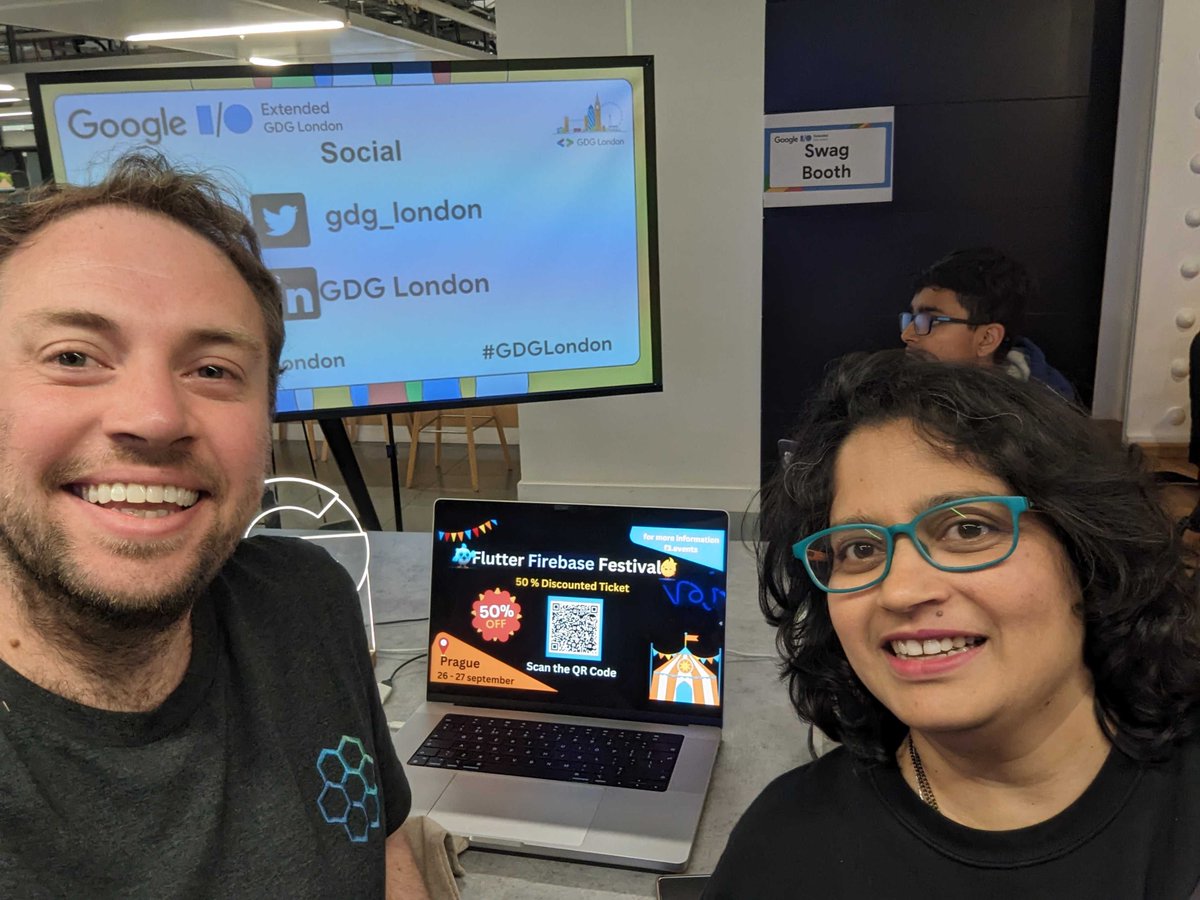 Come visit our team at @gdg_london Google IO Extended! 

#GoogleIO2023 #GDGLondon #Firebase