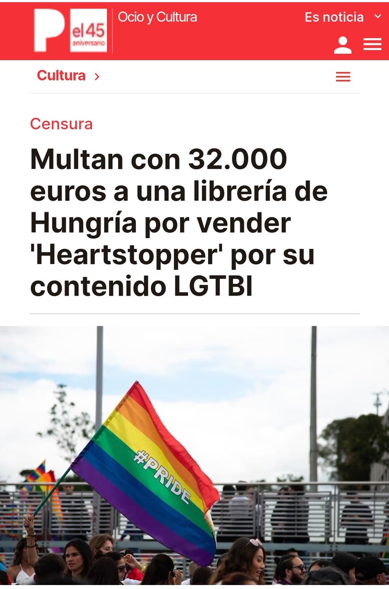 Inaceptable censura. Heartstoppers habla de la intolerancia en la sociedad,  la necesidad de convivencia en paz, la integración y la educación para adolescentes. Sin educación en valores no habrá paz.