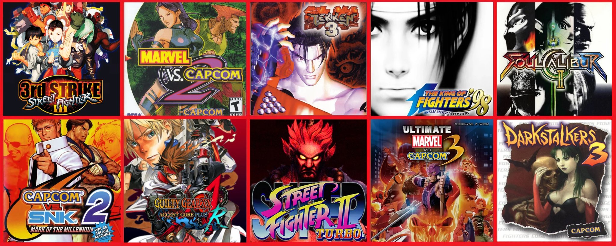 St1ka on X: The reddit fighting game community chose their top 10 best  fighting games of all time by popular vote. Seems they really love Capcom   / X