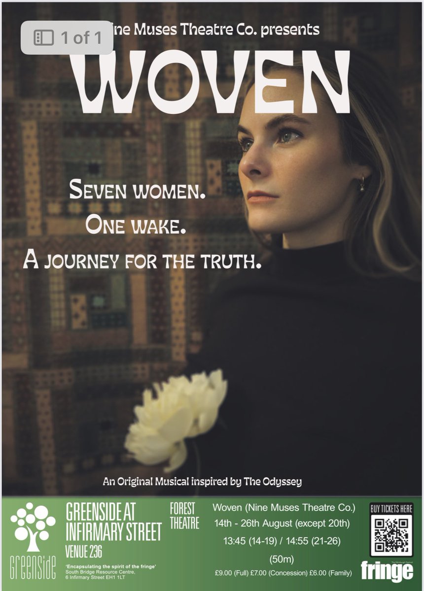 molly_kinnon's tweet photo. @prenticeprods Female lead new musical about finding yourself at every age! @woventhemusical https://t.co/xYIKPyC3Hm