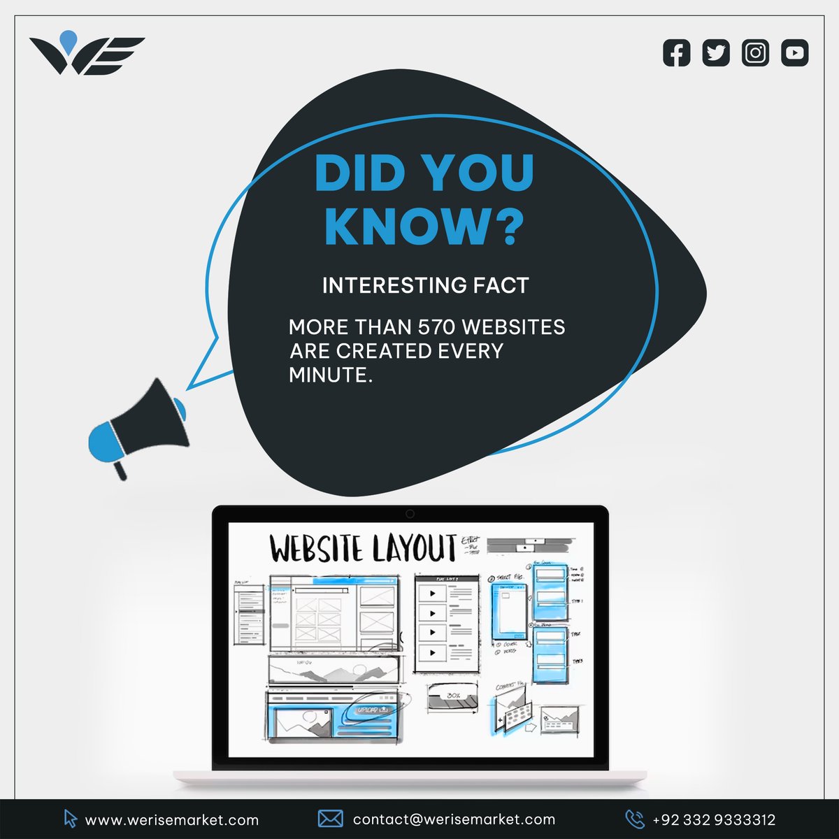 Did you know that more than 570 websites are created every minute? Let's celebrate the amazingness of creativity and innovation with #WeRiseMarket