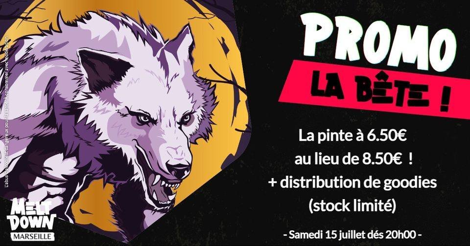 MeltdownMars's tweet photo. 🍺Ce tonight avant, pendant, et après le concert de Muse au stade, tu peux venir déguster La Bête à moindre frais !🍺

Et de 17h à 20h c'est happy hour donc elle est encore moins cher à 5€... mais sans goodies, on peut pas tout avoir non plus !
#beer #pub #marseille #happyhour https://t.co/hHj6Sx8C0B