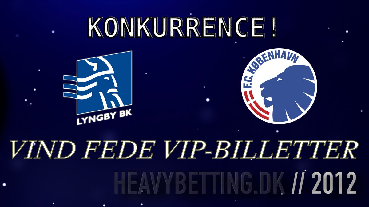 Heavybetting1's tweet photo. Kom med HeavyBetting-holdet og SpreadEx til kamp på stadion!
LYNGBY – FC KØBENHAVN
Vind 2 VIP-billetter til kampen lørdag den 22 juli, og samtidig god lir i SpreadEx området incl mad og drikke.
Læs mere via linket!
#sldk #fcklive #betdk
https://t.co/lZ50eI0wGU https://t.co/6MTjW5Rkwc