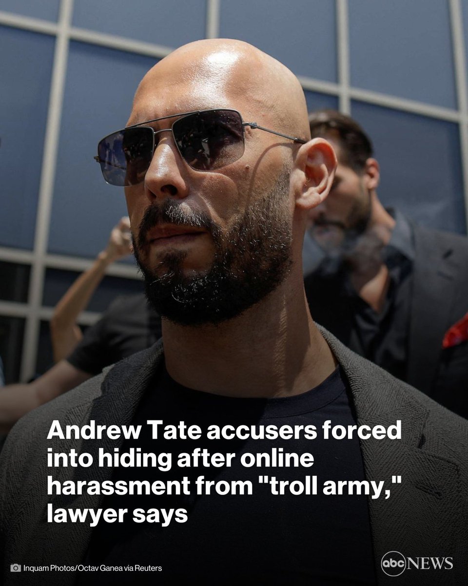 Two accusers of Andrew Tate, who is charged with human trafficking and rape in Romania, have been the victims of "targeted" harassment designed to "scare them into silence," their legal adviser in the U.S. tells <a href="/ABC/">ABC News</a> News. trib.al/Sa4zABs