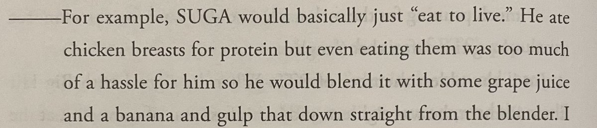 boralillu's tweet photo. BTS BOOK SPOILER

chicken blended with grape juice and bananas, what 😭 https://t.co/MC8g4D5Ck9