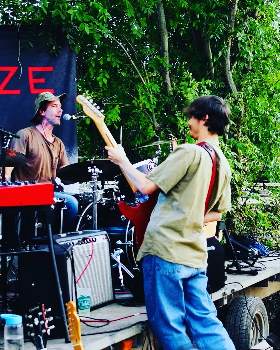 TheClaze's tweet photo. We’re playing Falcon Fest at the lovely village of St Mawgan tomorrow (Sun) and the sun’s coming out! https://t.co/8lqHEjFTG6