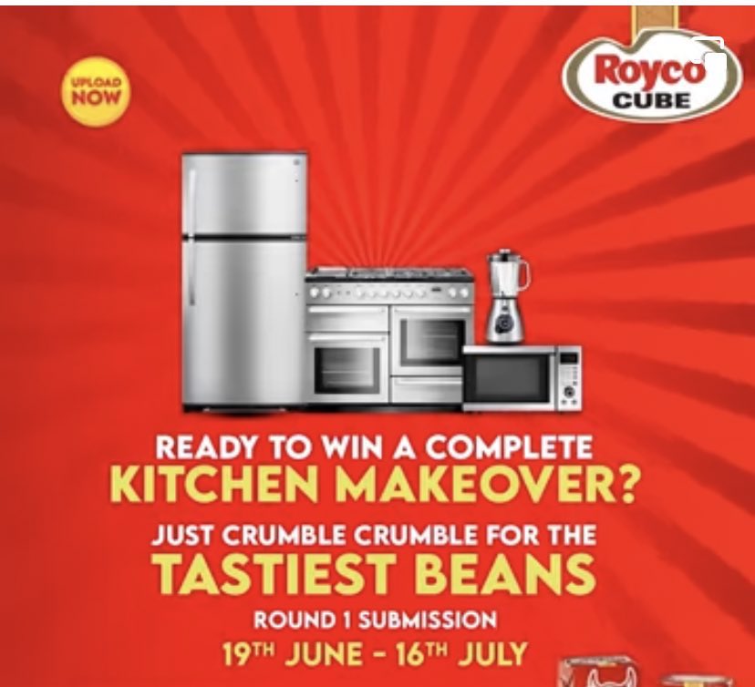 TrishPutina's tweet photo. You have between now & tomorrow midnight if u havenβt participated in the royco cook-off. Get cooking with Royco cubes & record a 15-30sec vidUpload it on your FB & tag Royco Uganda. Make sure the crumbling process is visible & use hashtags #CrumbleCrumble & #ForTheTasiestBeans. https://t.co/o1mE5RKccT