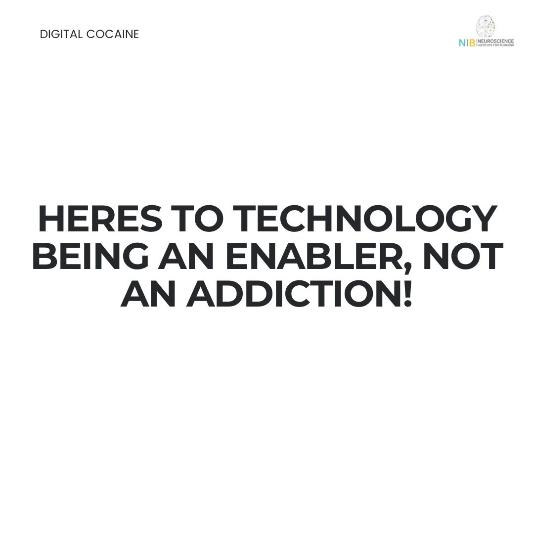 🧠DIGITAL COCAINE🧠
Technology was not created for digital multitasking nor to develop a texting or online addiction. It was created to be an enabler, improve life/or the world-of-work and to make communication easier. Swipe through this post to see what you can do about it 💙!