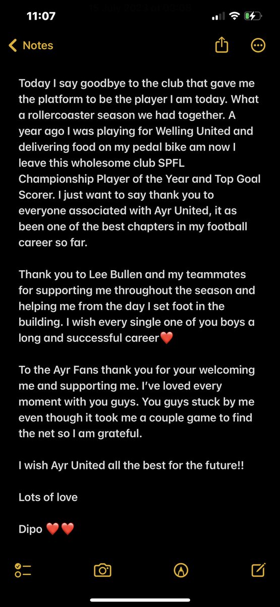 Dipo_Akinyemi's tweet photo. To the best team in Ayrshire @AyrUnitedFC ❤️❤️⚪️⚫️🫡 https://t.co/s8Sxfa8OwP