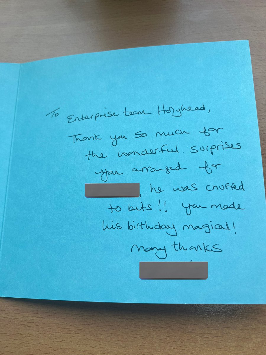 A U358 MOM from this week has returned COMPLETELY SATISIFED✅

The customer had phoned to thank us for making his young son’s birthday trip to Harry Potter World so magical, and returned today with treats for the branch.

<a href="/SamASmith_ERAC/">Sam Smith</a> <a href="/clairegrimes111/">Claire Graham</a> <a href="/khumphryson/">Kieran Humphryson</a>