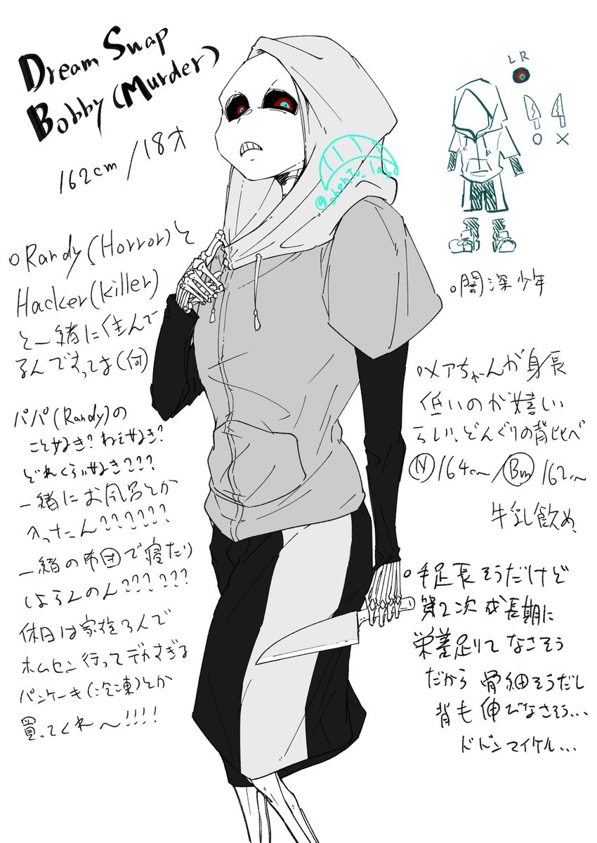 自分の解像度上げるためにDSに出てくるRandy(Horror)一家メモメモφ(..) ホラマダキラが一緒に暮らしてるとか美味し過ぎよな…本編とはあんまり関係ないらしいけど十分スタメン張れますって…🙏✨