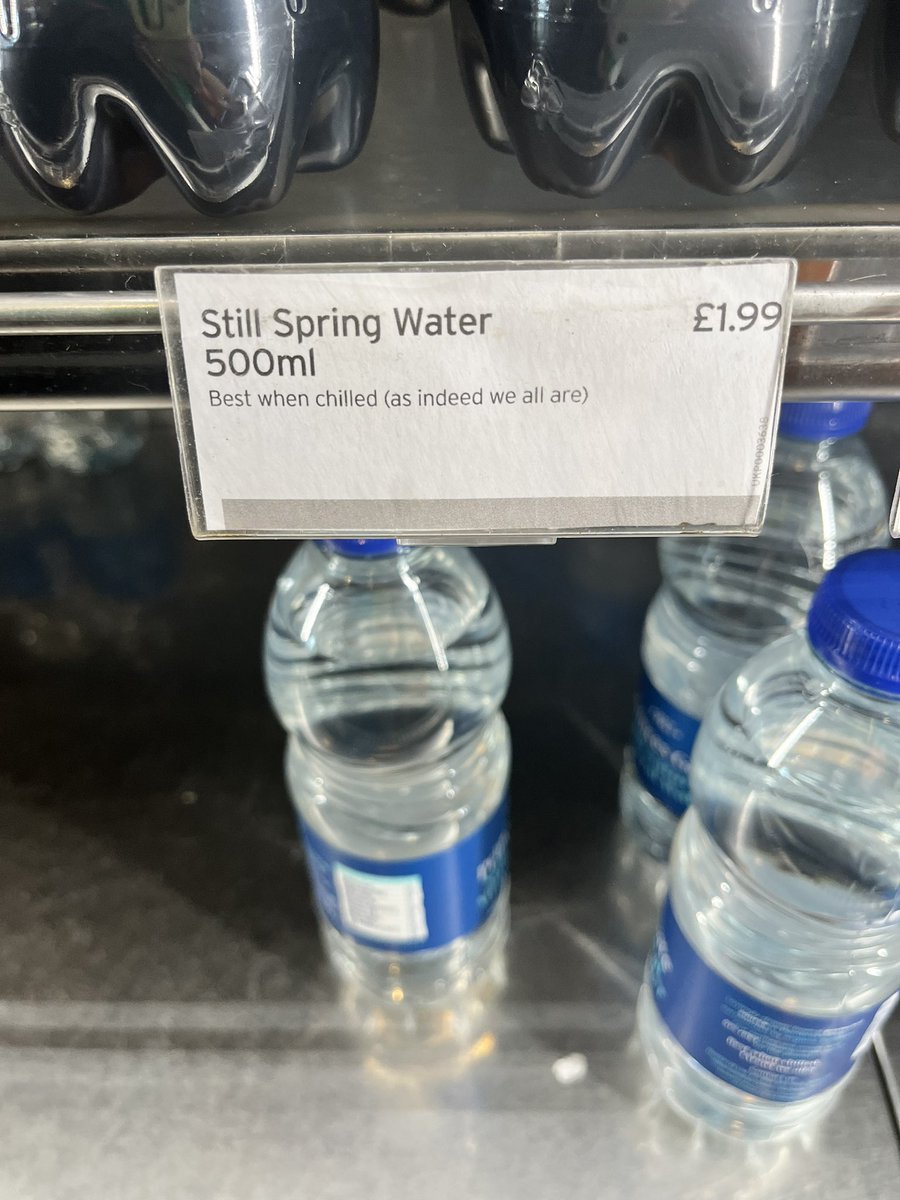 Come on <a href="/Pret/">Pret</a> let’s hear the justification for charging THIS much for a small bottle of water.  #ripoff #outrageousprice